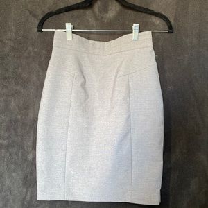 Light gray business skirt H&M